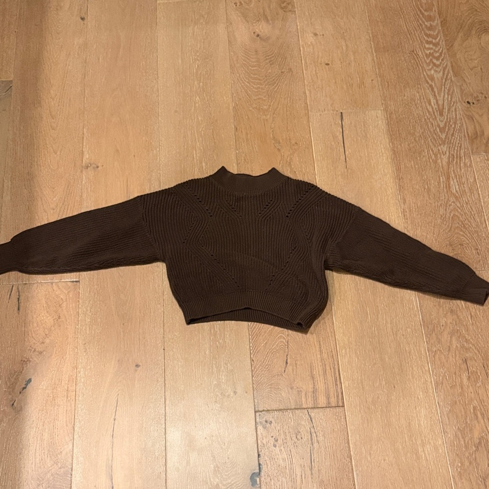 H&M Chocolate Knit Top